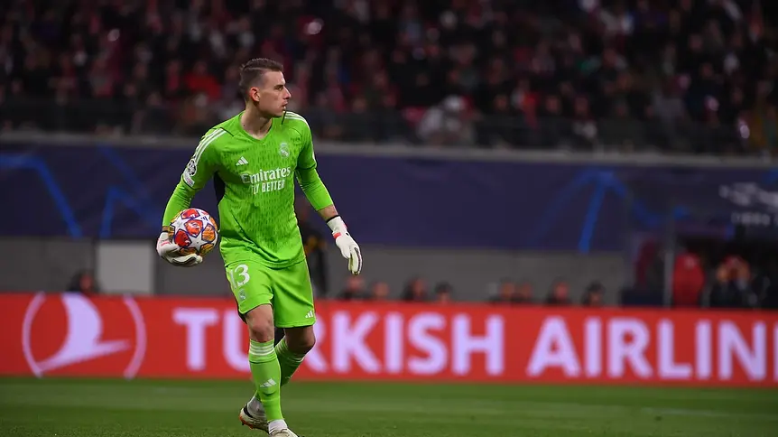 Andriy Lunin z drobnym urazem opuścił trening Realu Madryt